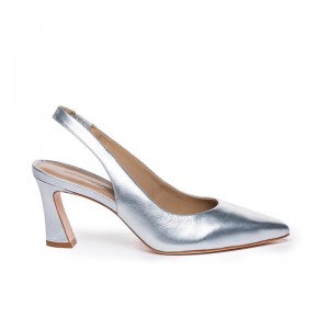 Pumps Bernardo Felicity Slingback Dama Argintii | PED8463ZN