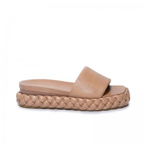 Sandale Slide Bernardo Charleston Braided Dama Maro | KCZ2565RA