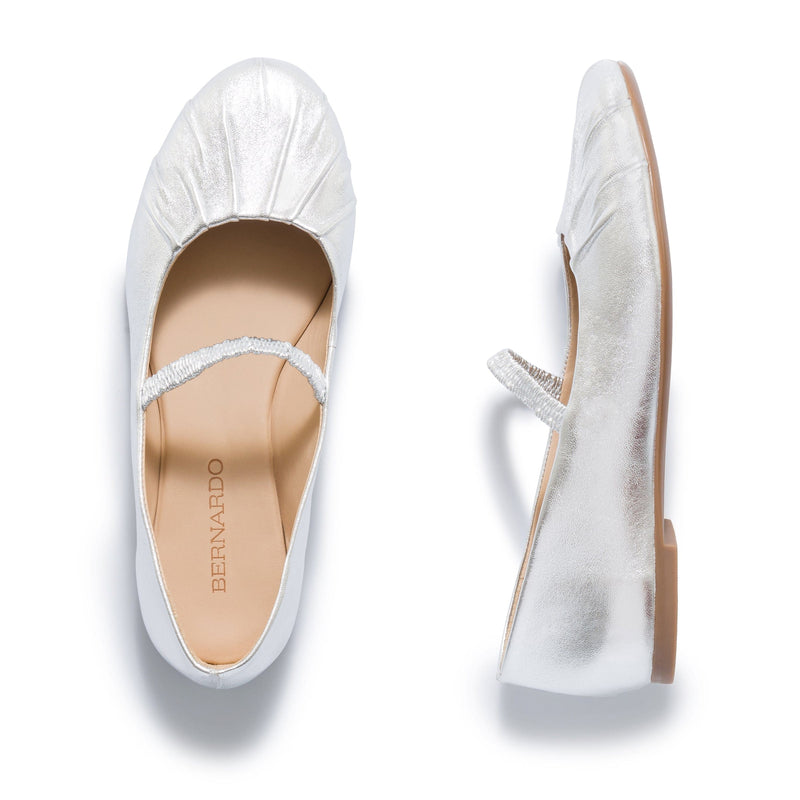 Balerini Bernardo Savona Ballerina Dama Argintii | PIX9649BN
