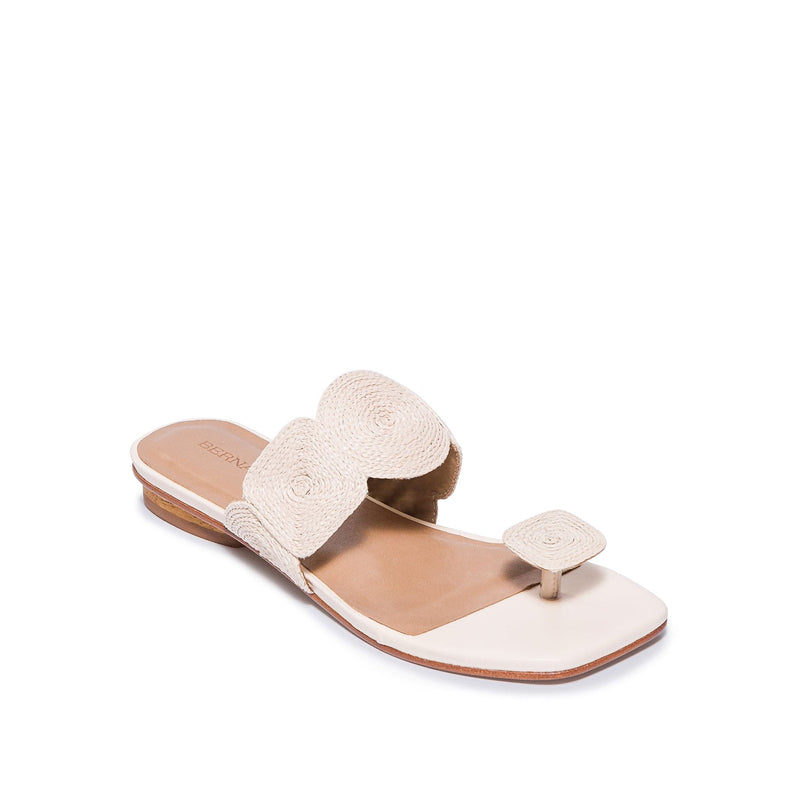 Sandale Plate Bernardo Palermo Raffia Dama Albi | KCH185EJ