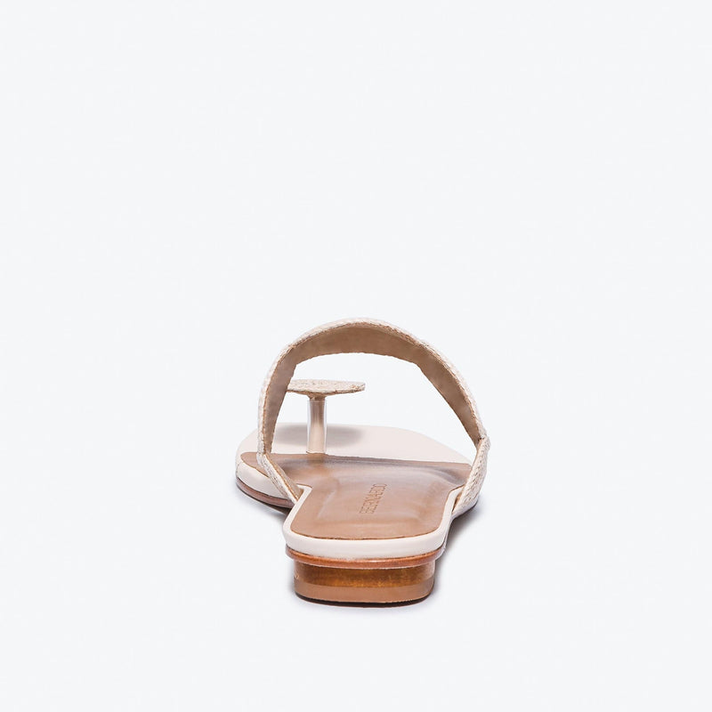 Sandale Plate Bernardo Palermo Raffia Dama Albi | KCH185EJ