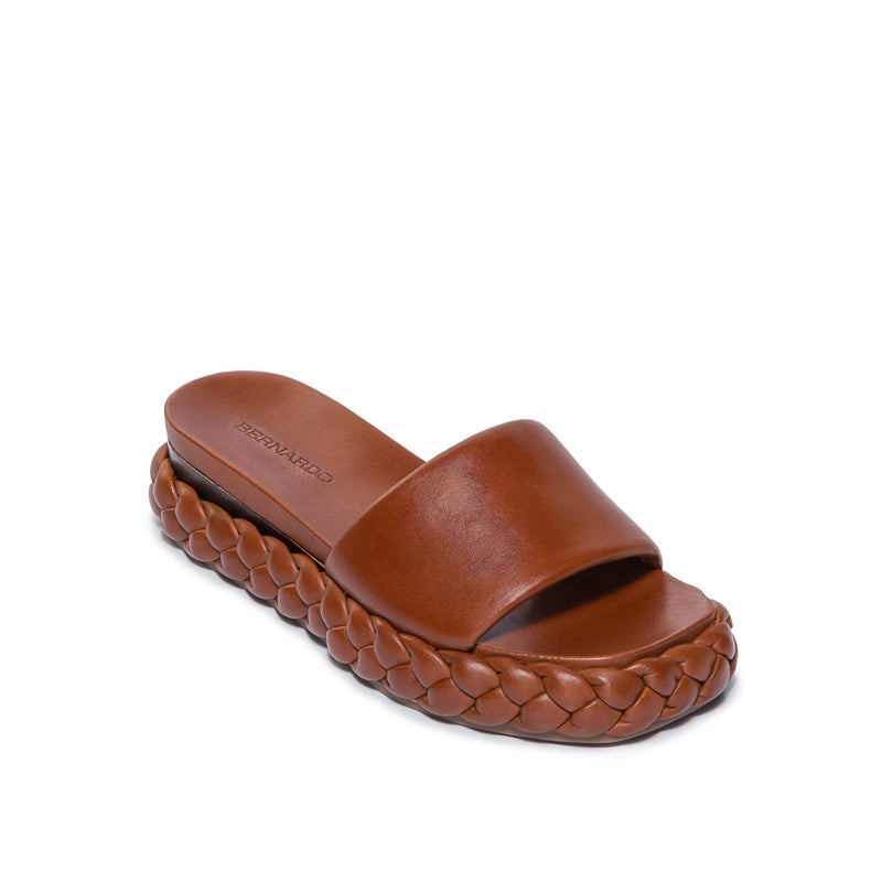 Sandale Slide Bernardo Charleston Braided Dama Ciocolata | VPS6846DN