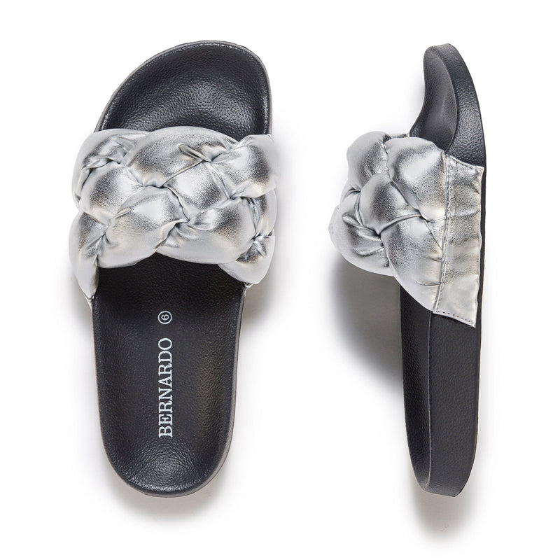 Sandale Slide Bernardo Rylee Pool Dama Argintii | GYD2228VZ