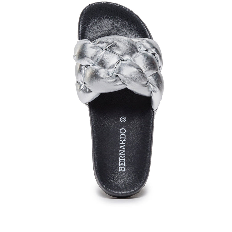 Sandale Slide Bernardo Rylee Pool Dama Argintii | GYD2228VZ