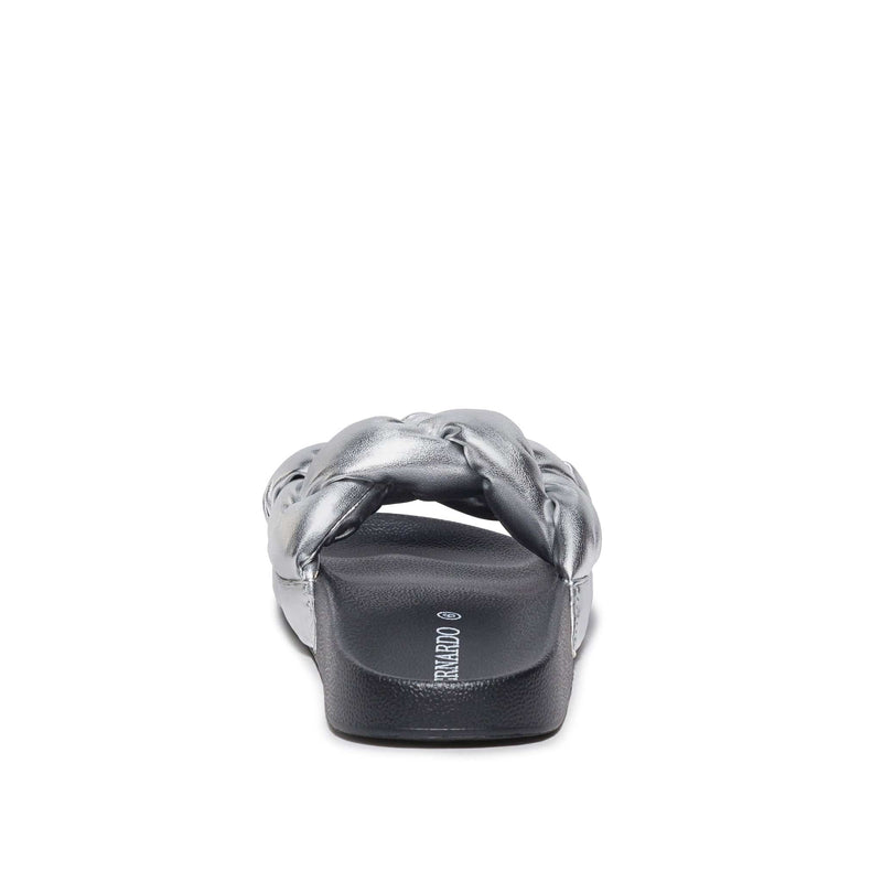 Sandale Slide Bernardo Rylee Pool Dama Argintii | GYD2228VZ