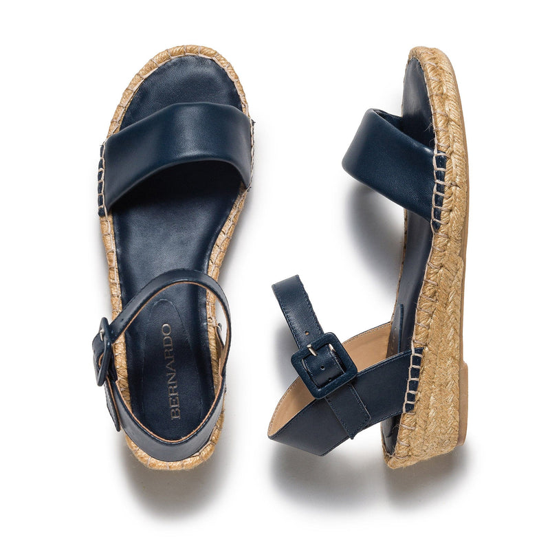 Sandale cu Pene Bernardo Madrid Espadrille Dama Bleumarin | KVD2039KM
