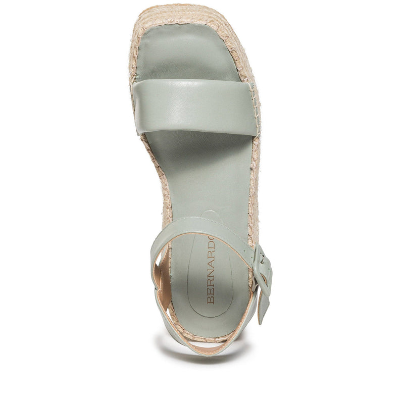 Sandale cu Platforma Bernardo Mallorca Espadrille Dama Verzi Deschis | CCF8135JL