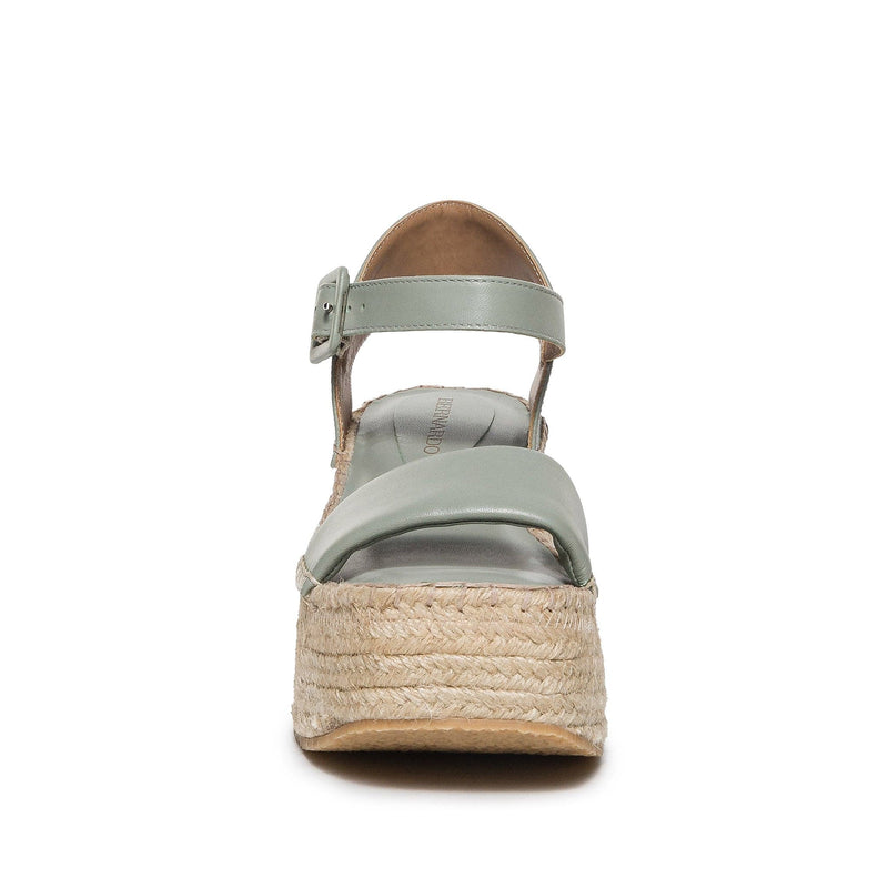 Sandale cu Platforma Bernardo Mallorca Espadrille Dama Verzi Deschis | CCF8135JL