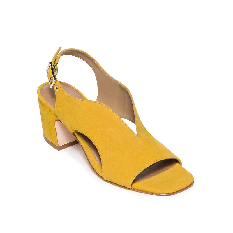 Sandale cu Toc Bernardo Bedford Mid Dama Galbeni | HSM6578SS