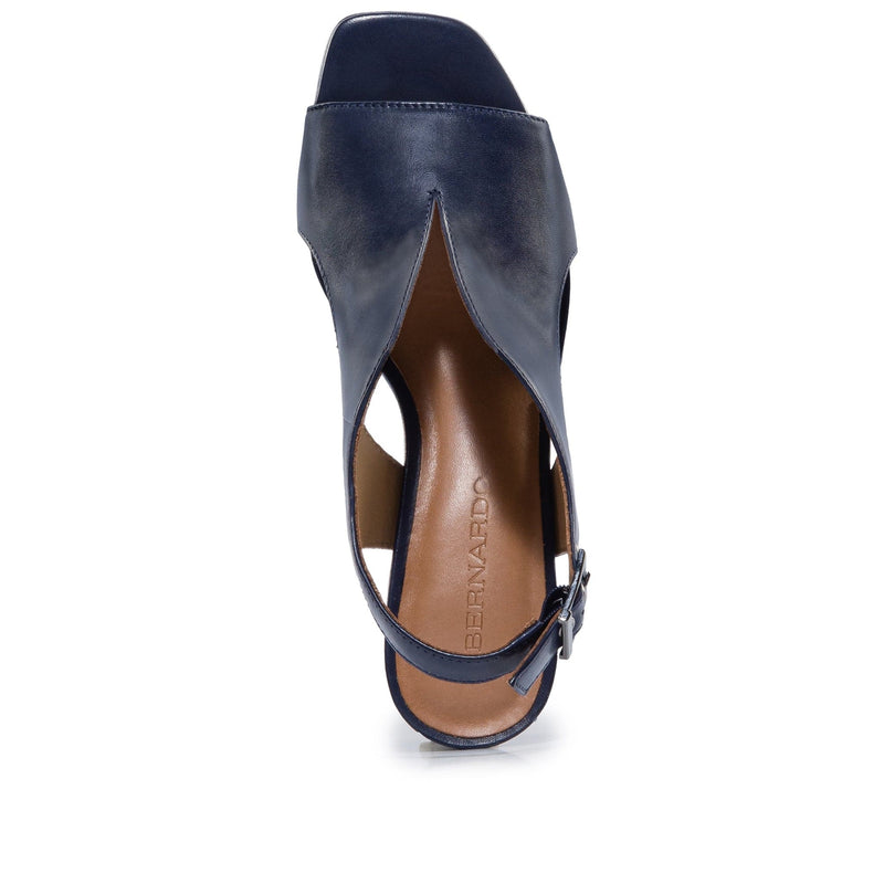 Sandale cu Toc Bernardo Bedford Mid Dama Bleumarin Inchis | YNX3949LB